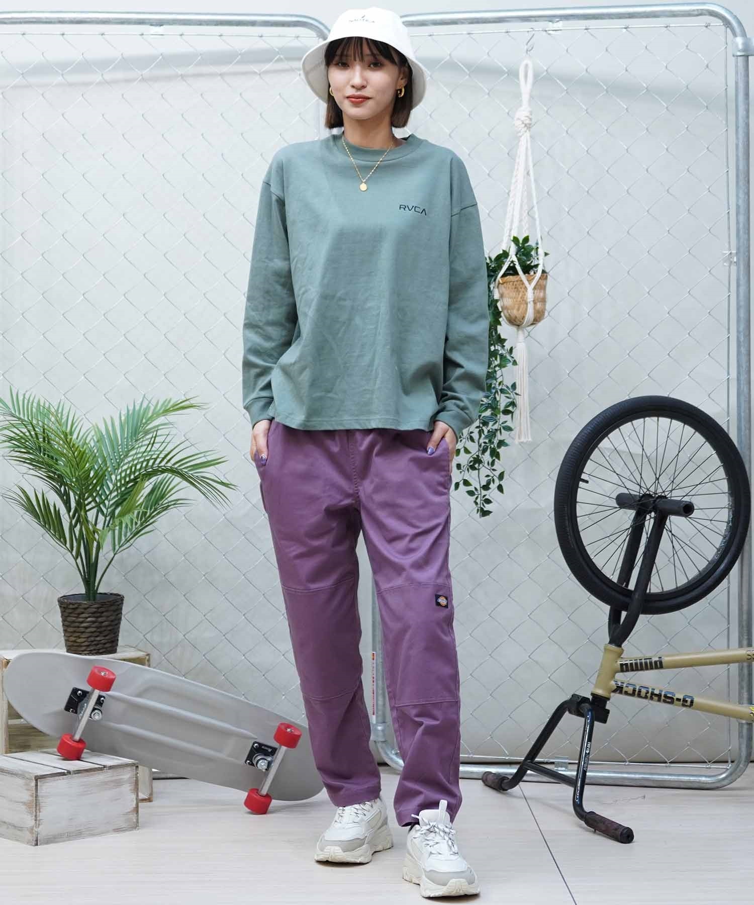 RVCA ルーカ レディース 長袖 Tシャツ シンプルロゴ ロンT BF043-050 RVCA tシャツ RVCA/ルーカ ロンT 長袖 バックプリント オーバー