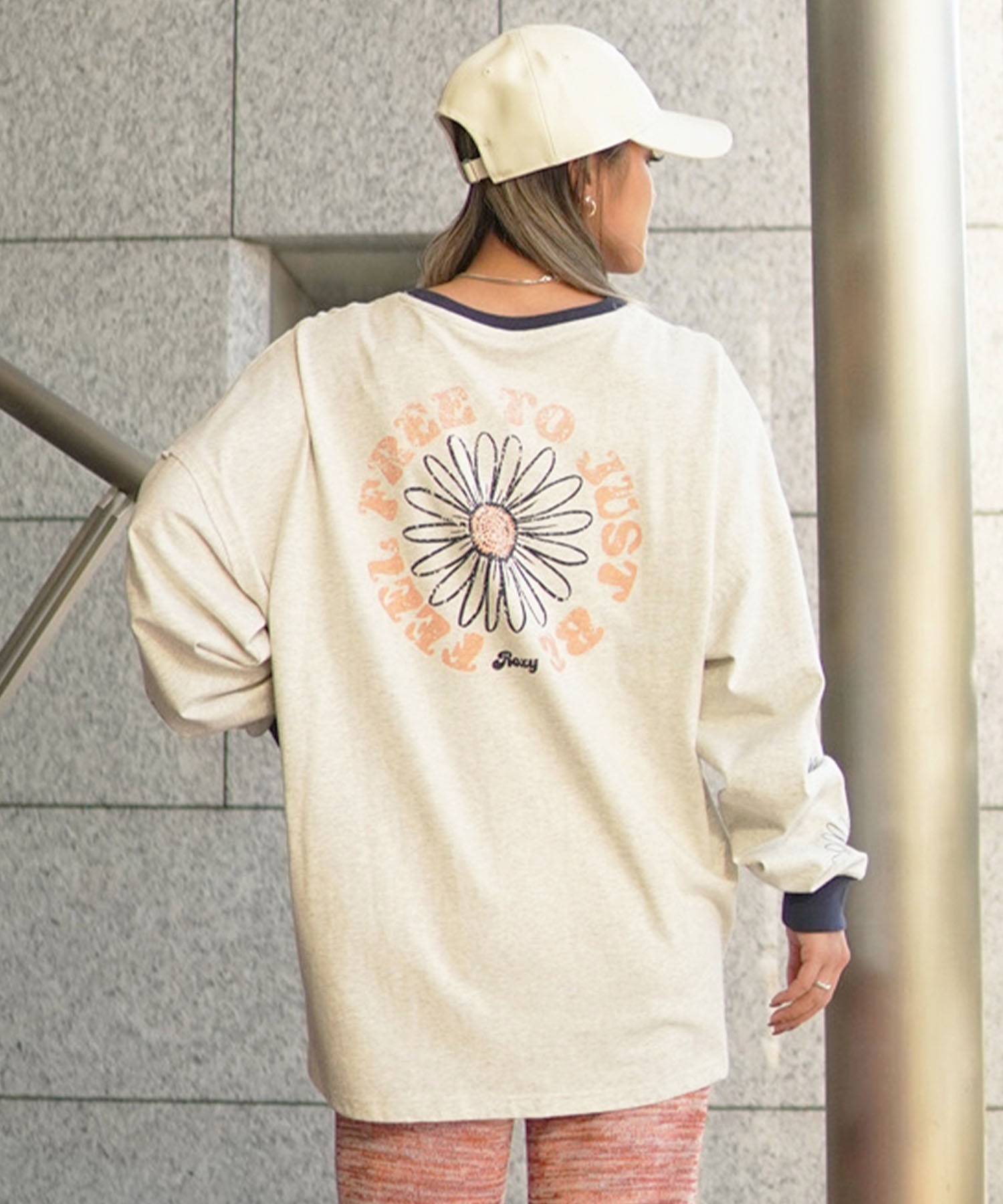ROXY ロキシー レディース リンガーロンT オーバーサイズ バック