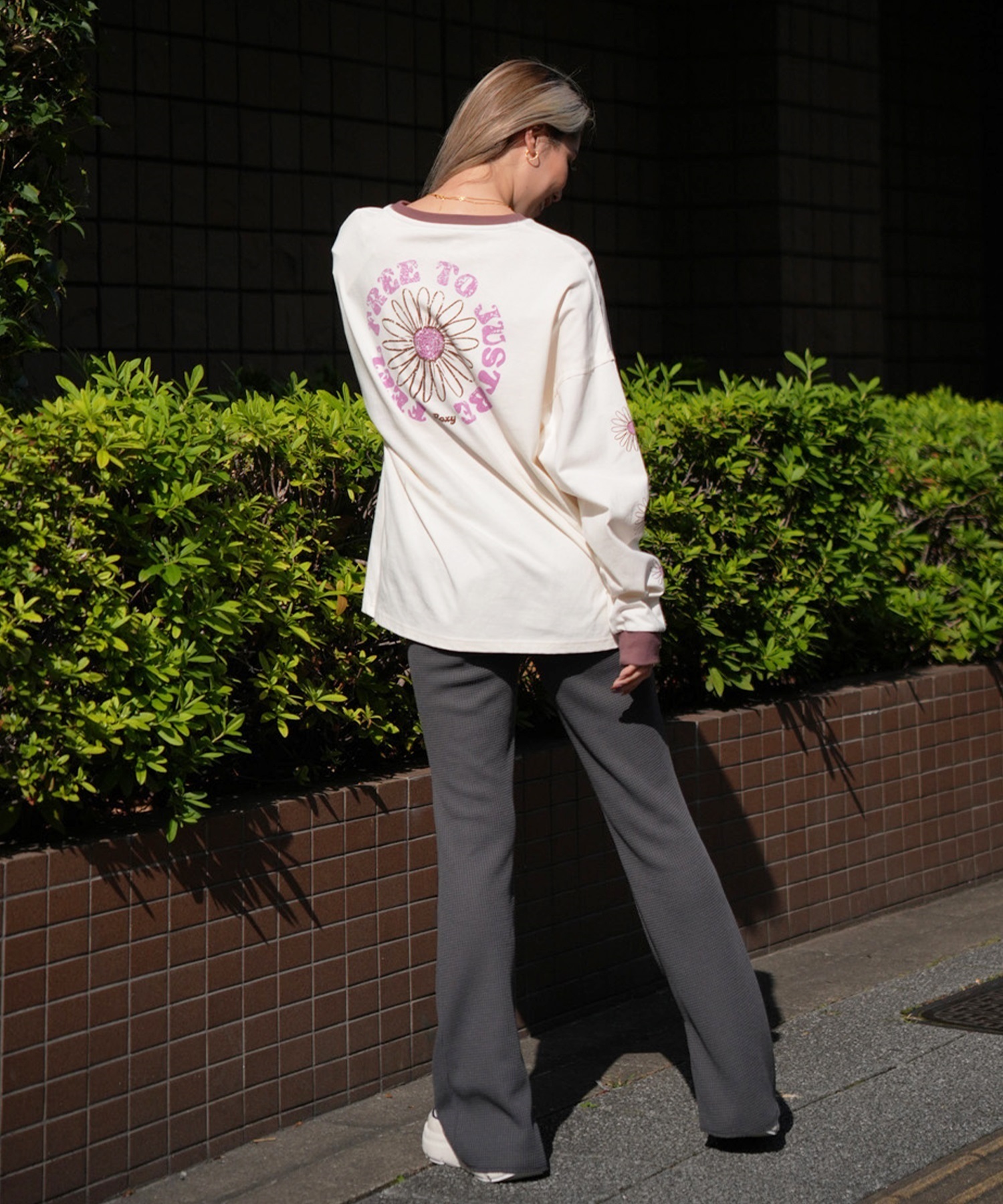 ROXY ロキシー レディース リンガーロンT オーバーサイズ バック