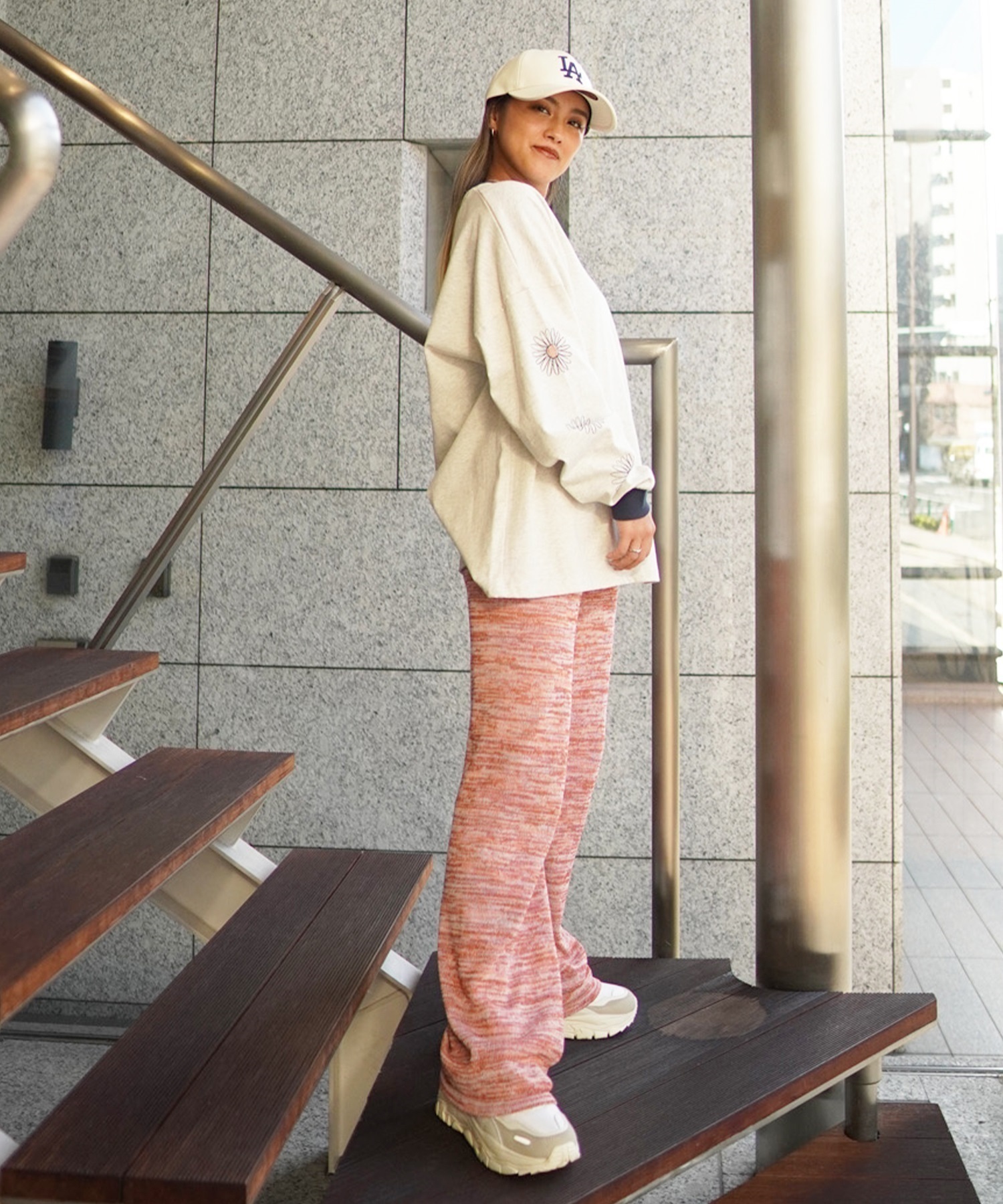 ROXY ロキシー レディース リンガーロンT オーバーサイズ バック