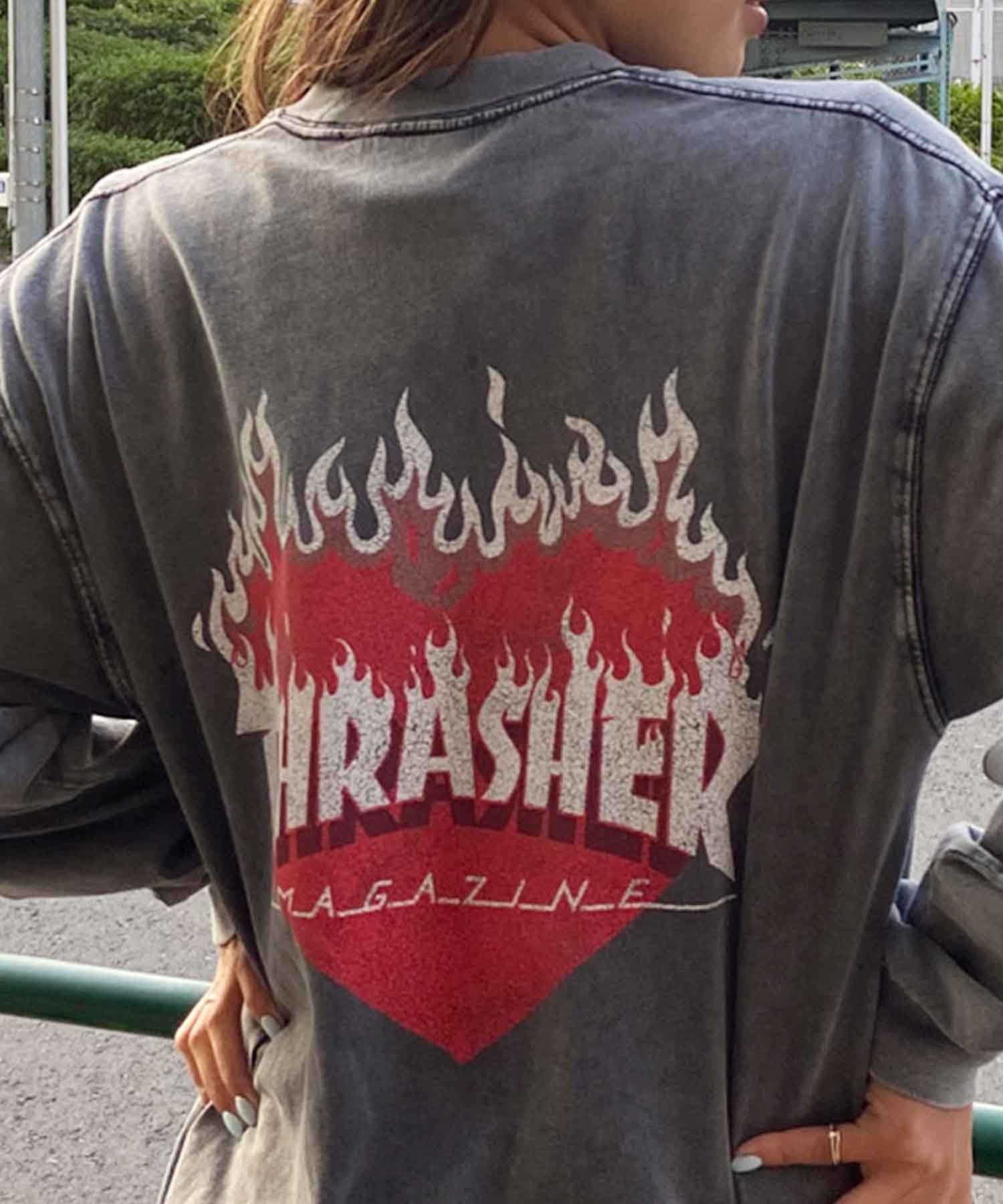 ムラサキスポーツ限定】THRASHER スラッシャー レディース ロンT