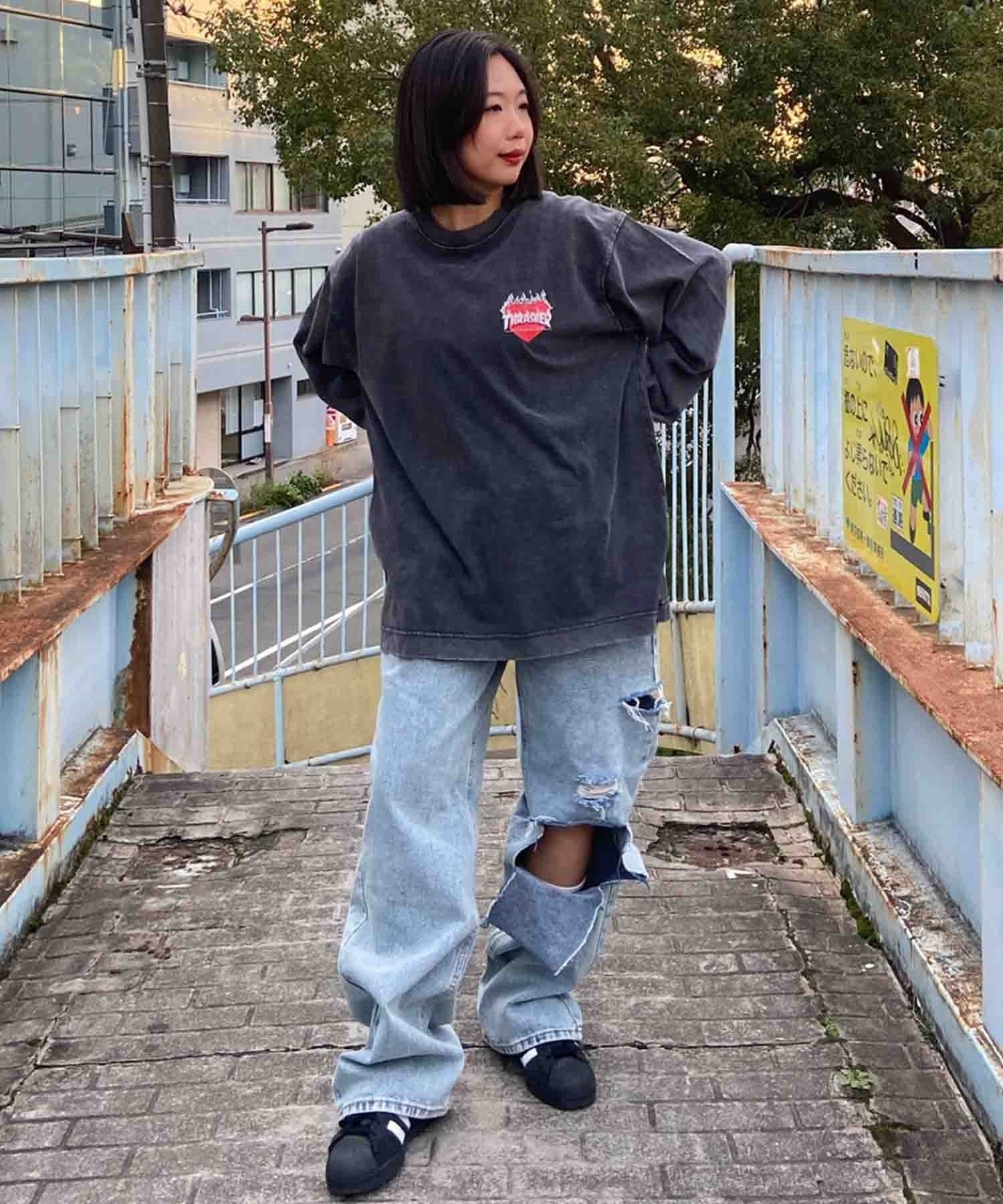 セール】【at】〔THRASHER/スラッシャー〕Jacquard Border Long