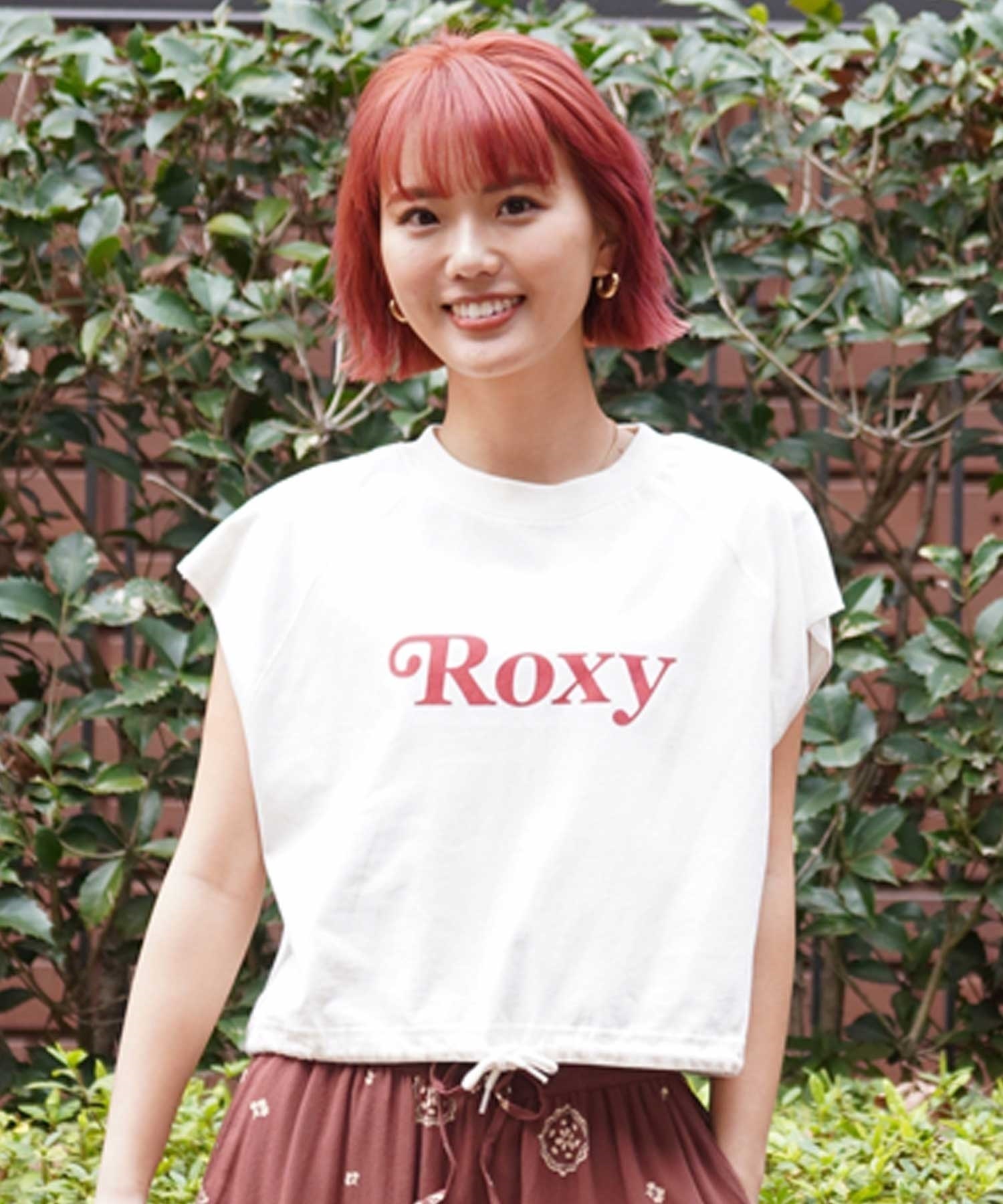 ROXY ロキシー RSL241629T レディース 半袖 Tシャツ スリーブレスTシャツ カットオフ クルーネック(OWT-M)