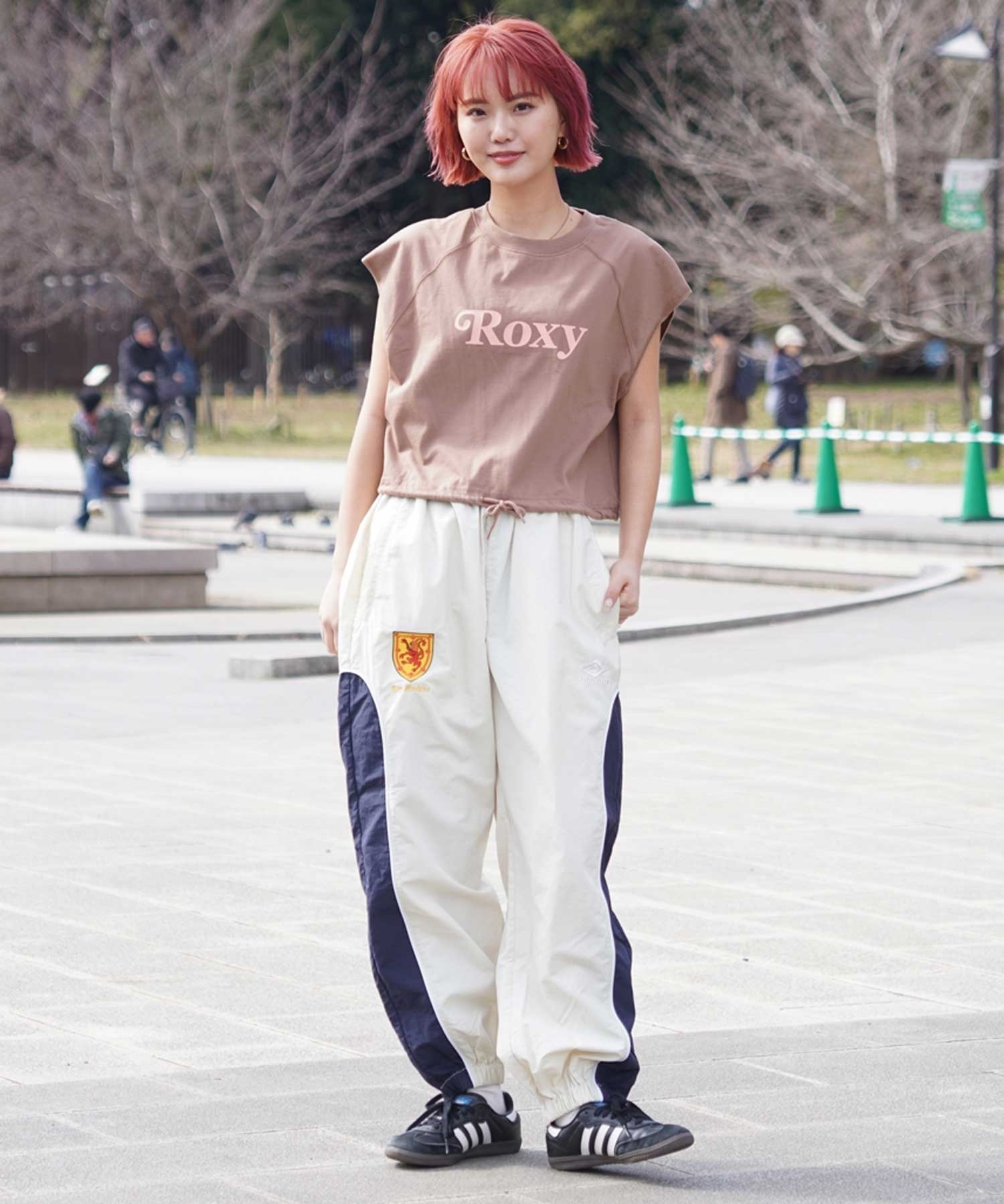 【クーポン対象】ROXY ロキシー RSL241629T レディース 半袖 Tシャツ スリーブレスTシャツ カットオフ クルーネック(BRN-M)