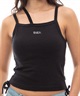 RVCA ルーカ BUTTERFLY TANK TOP バタフライ タンクトップ レディース キャミソール ショート丈 BE04C-373(WHT-S)