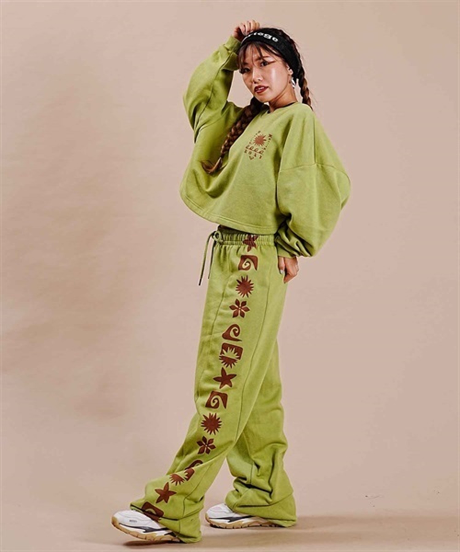 ROXY/ロキシー マイル アウェイ セットアップ対応 スリーブロゴ