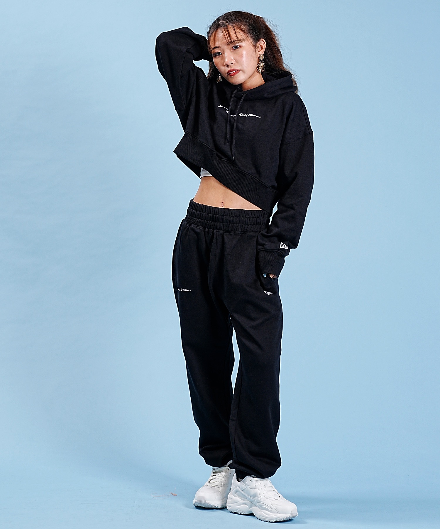 NEW ERA 女性用 Mサイズ スウェットパンツ グレー ニューエラゴルフ ニューエラ NEW ERA テックスウェット ロング パンツ グレー