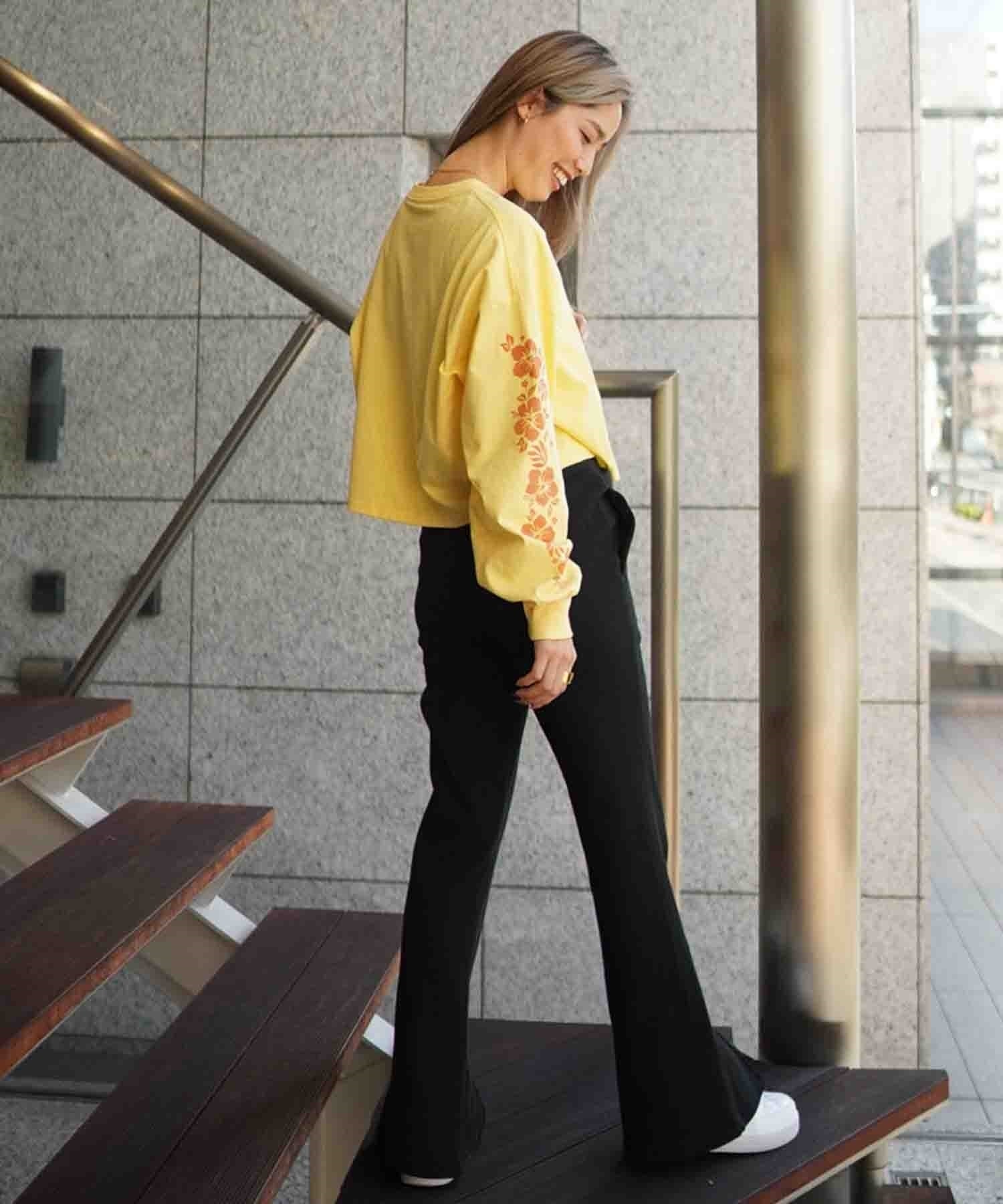 RVCA/ルーカ レディース フレアパンツ ロングパンツ スリット