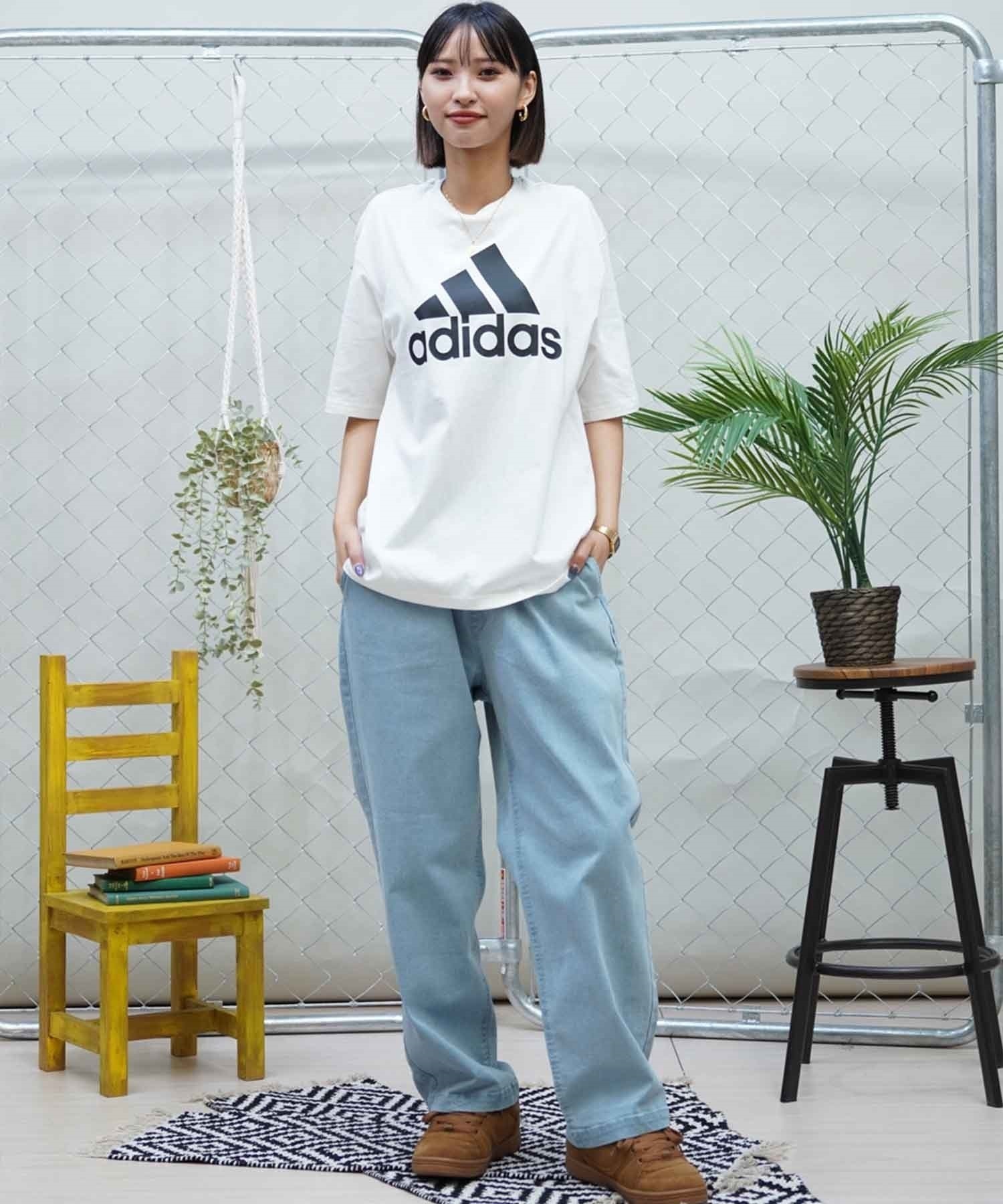 ELEMENT エレメント レディース ストレートデニム イージーデニム ワイドパンツ BE023-711(BDM-M)