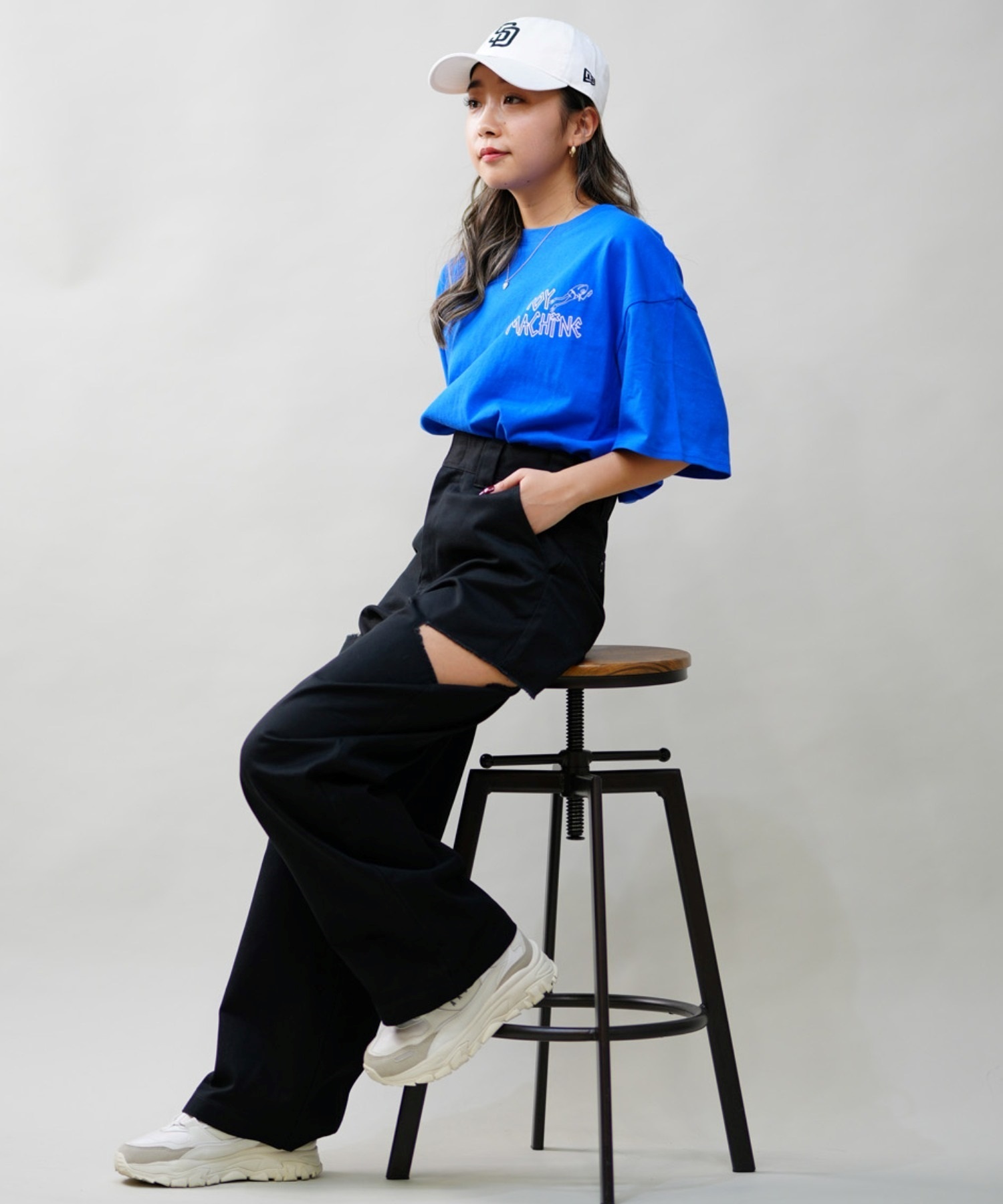 Dickies ディッキーズ レディース サイドカット チノパンツ ワークパンツ 80488300 ムラサキスポーツ限定(35KH-M)