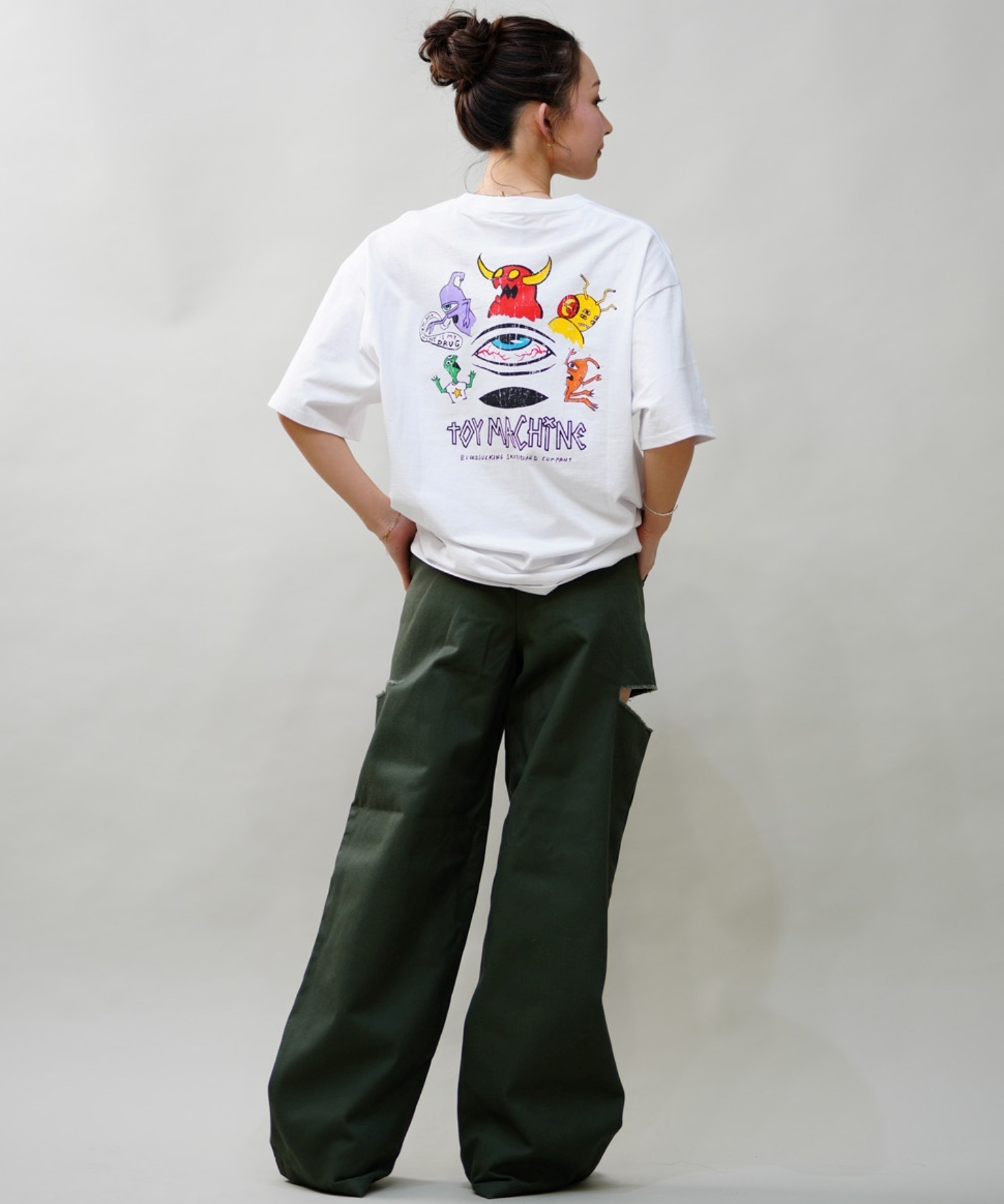 Dickies ディッキーズ レディース サイドカット チノパンツ ワークパンツ 80488300 ムラサキスポーツ限定(74BE-M)