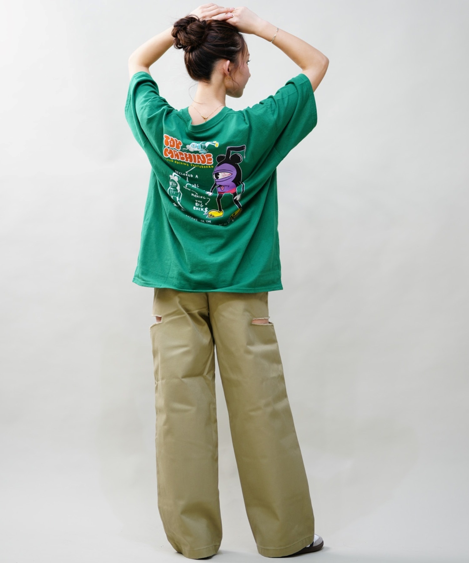 Dickies ディッキーズ レディース サイドカット チノパンツ ワークパンツ 80488300 ムラサキスポーツ限定(74BE-M)