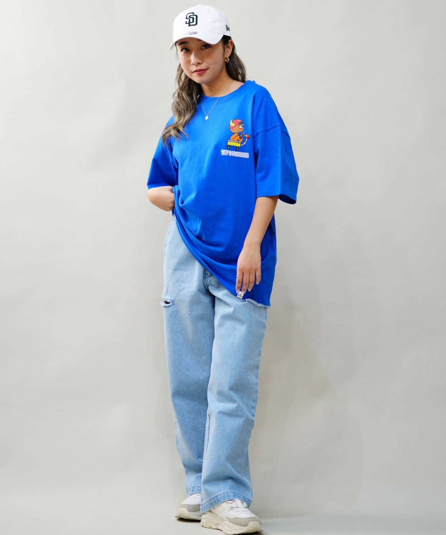 Dickies ディッキーズ レディース サイドカット デニムパンツ ジーンズ 80488400 ムラサキスポーツ限定(40BL-M)