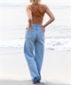 BILLABONG ビラボン STRAIGHT DAMEGE DENIM ストレート ダメージ デニム レディース ロングパンツ BE013-706(BLC-S)