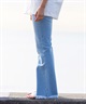 BILLABONG ビラボン FRINGE FLARE DENIM フレア デニム レディース ロングパンツ フリンジ BE013-707(BLC-S)