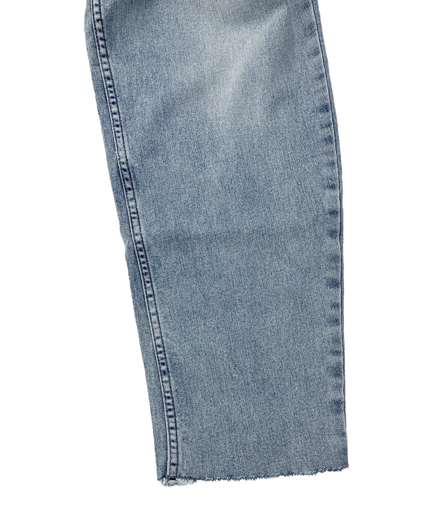 美品 BANANA REPUBLIC ブラック ムートン ヴィンテージ 別注 RECYCLED WASTE SUVIN COTTON YARN 11.5oz. DENIM 5POCKET
