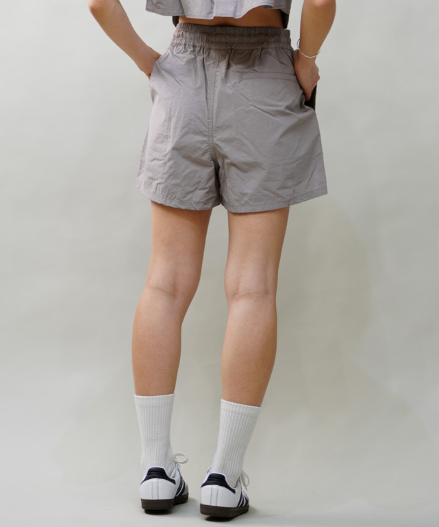 Dickies ディッキーズ レディース ナイロン イージーショーツ ショートパンツ ハーフパンツ 80488600 ムラサキスポーツ限定(85GY-M)