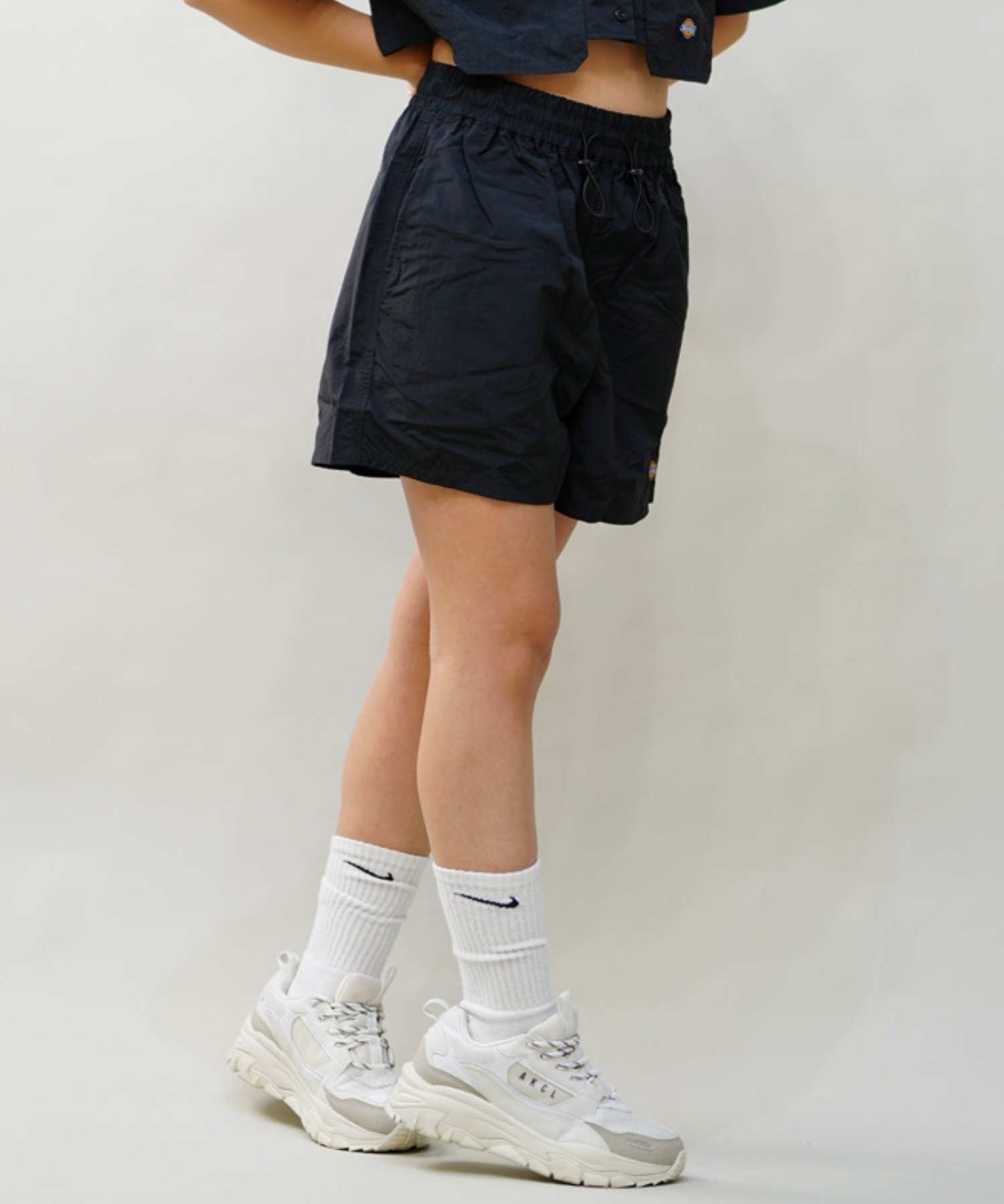 Dickies ディッキーズ レディース ナイロン イージーショーツ ショートパンツ ハーフパンツ 80488600 ムラサキスポーツ限定(85GY-M)