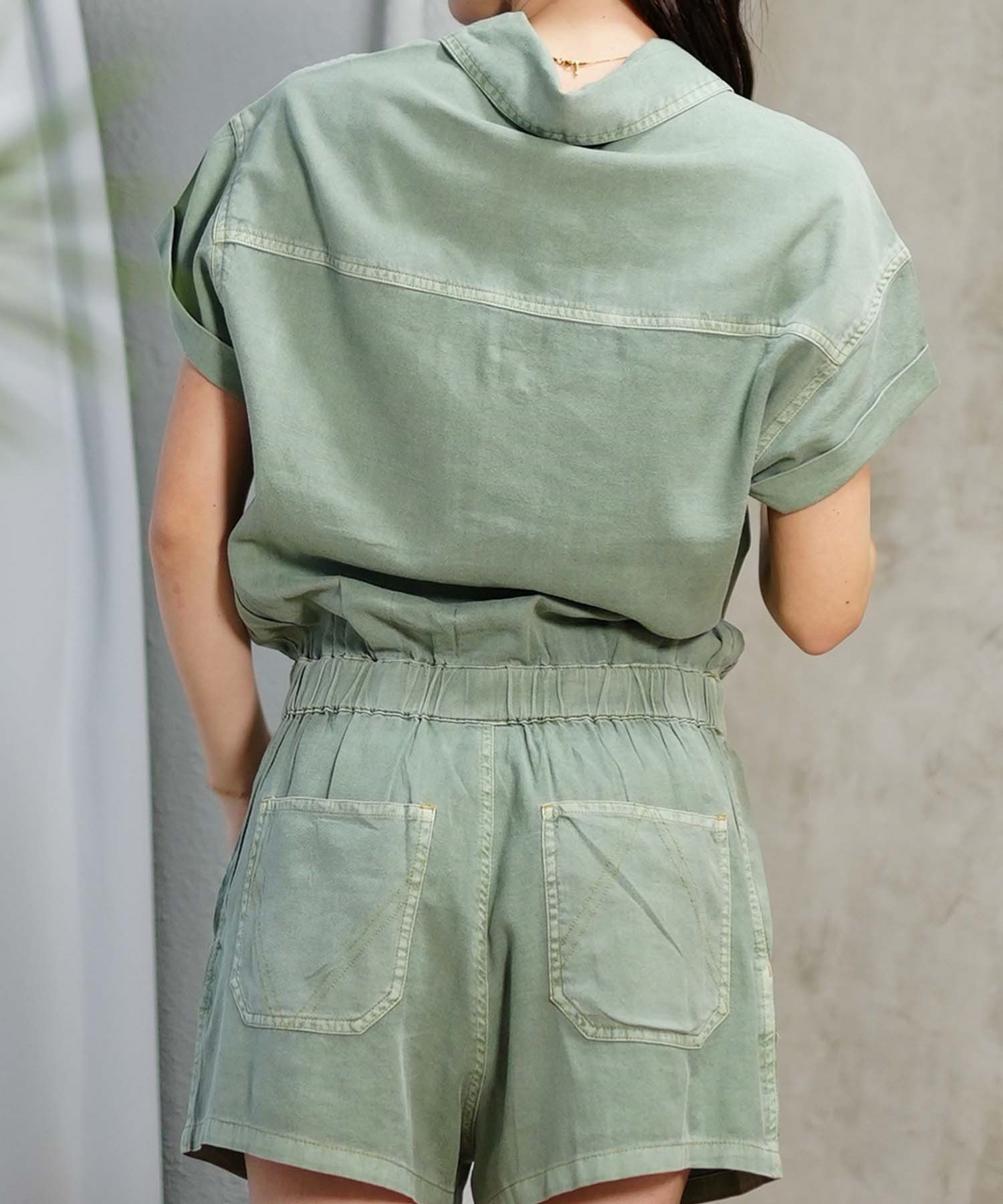 RVCA ルーカ CADET ROMPER レディース 半袖 ワンピース RVCA ルーカ CADET ROMPER レディース 半袖 ワンピース