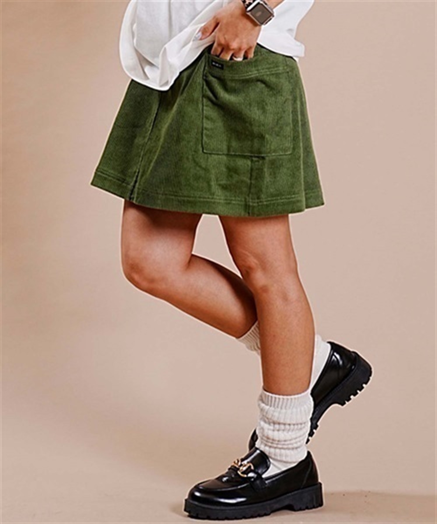 RVCA/ルーカ CORDUROY MINI SKIRT スカート BD044-426(GQQ0-S)