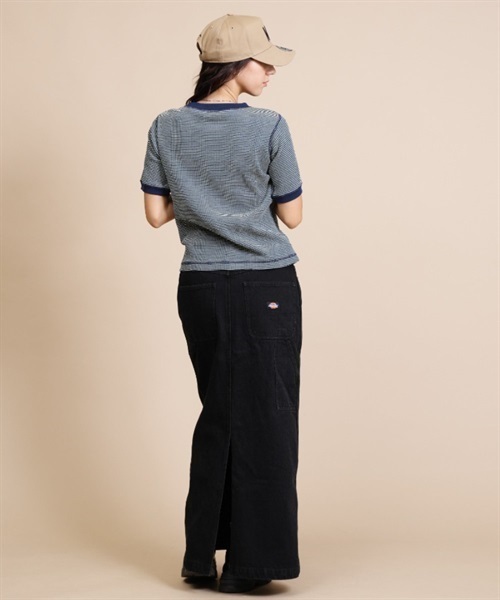 Dickies ディッキーズ デニムペインタースカート 18457000 レディース スカート ムラサキスポーツ限定 KK1 D24(BK-S)