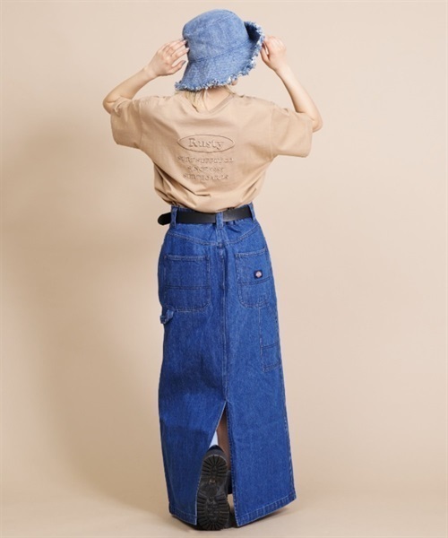 Dickies ディッキーズ デニムペインタースカート 18457000 レディース スカート ムラサキスポーツ限定 KK1 D24(BL-S)