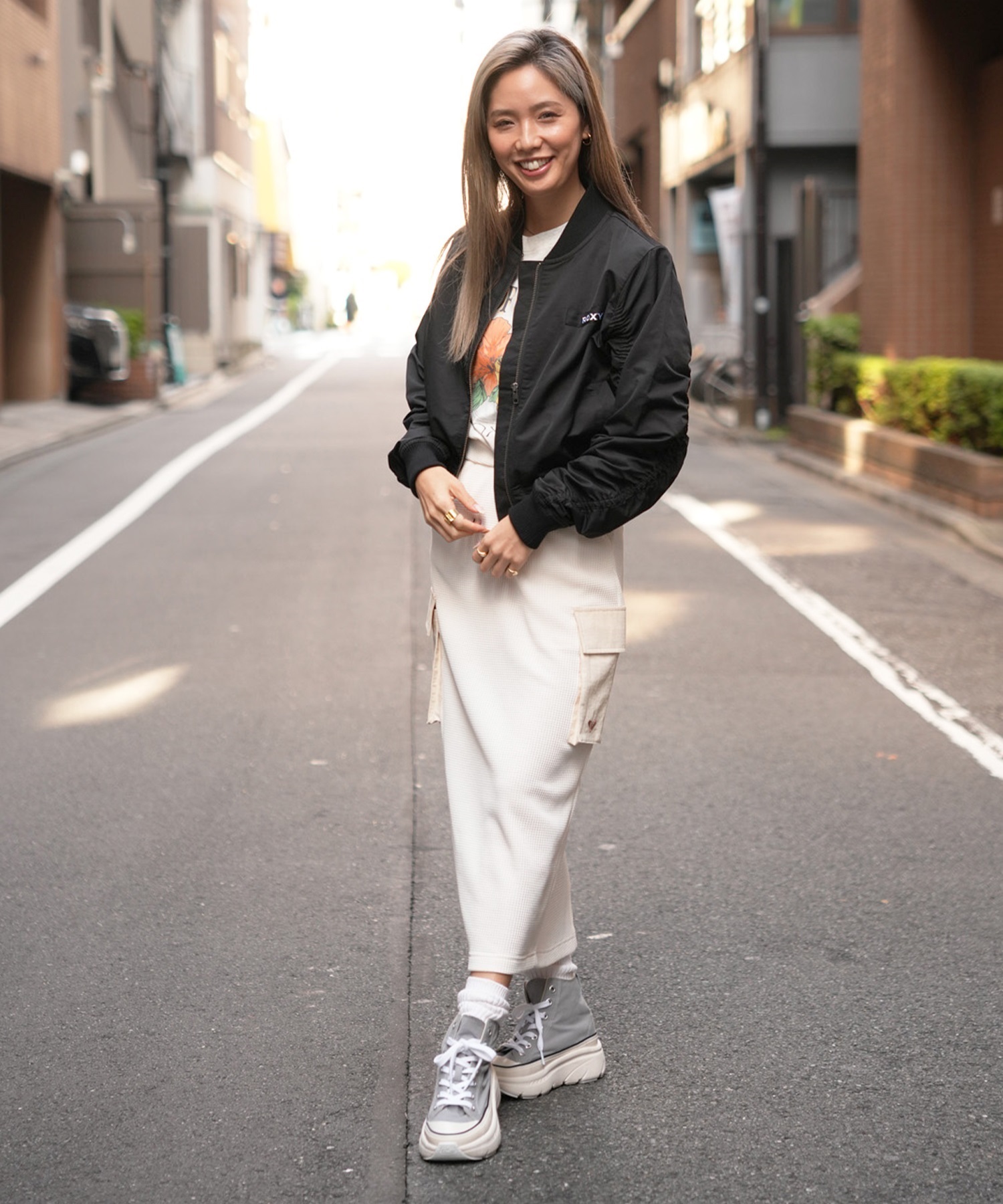 ROXY ロキシー コール ミー メイビー レディース スカート ロング