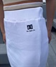 DC ディーシー レディース ロングスカート スリット リブ ワンポイント 刺繍ロゴ セットアップ対応 LSK242307(GRY-S)
