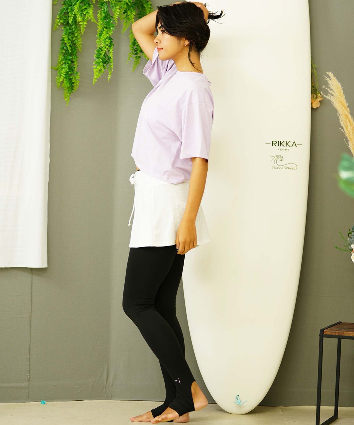RIKKA FEMME リッカファム RN196 水着 レディース トランクス ボードショーツ ショートパンツ 水陸両用 ユーティリティ フィットネス(PU-S)