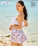 Sunrise Shell サンライズシェル 水着 レディース  フリルトップス 3点セット S2406(BK-9)
