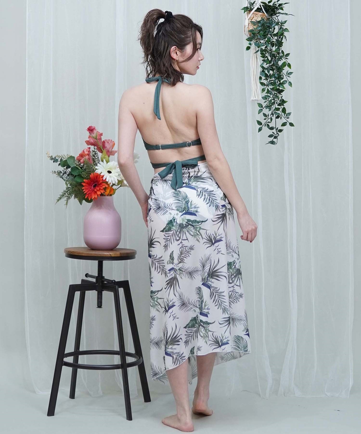 LAETITIA レリッタ 水着 レディース クロスビキニ パレオ付き