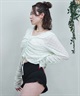 LAETITIA レリッタ 水着 レディース シアー長袖付き3点セット  フレア ２WAY 442401(WT-9)