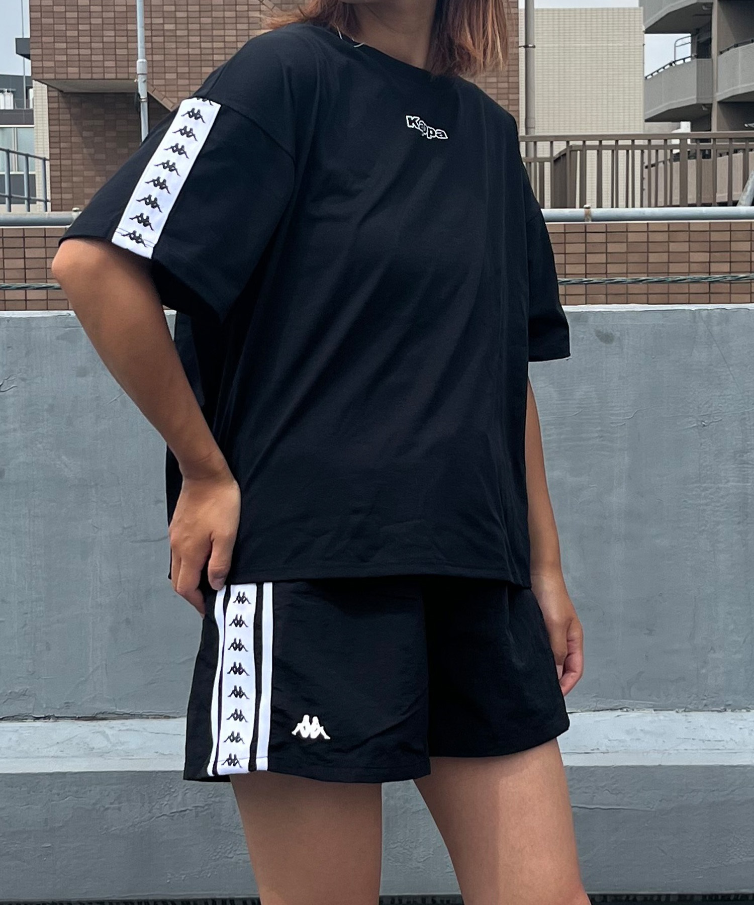 KAPPA カッパ 水着 レディース 3点セット 半袖ラッシュガード Tシャツ