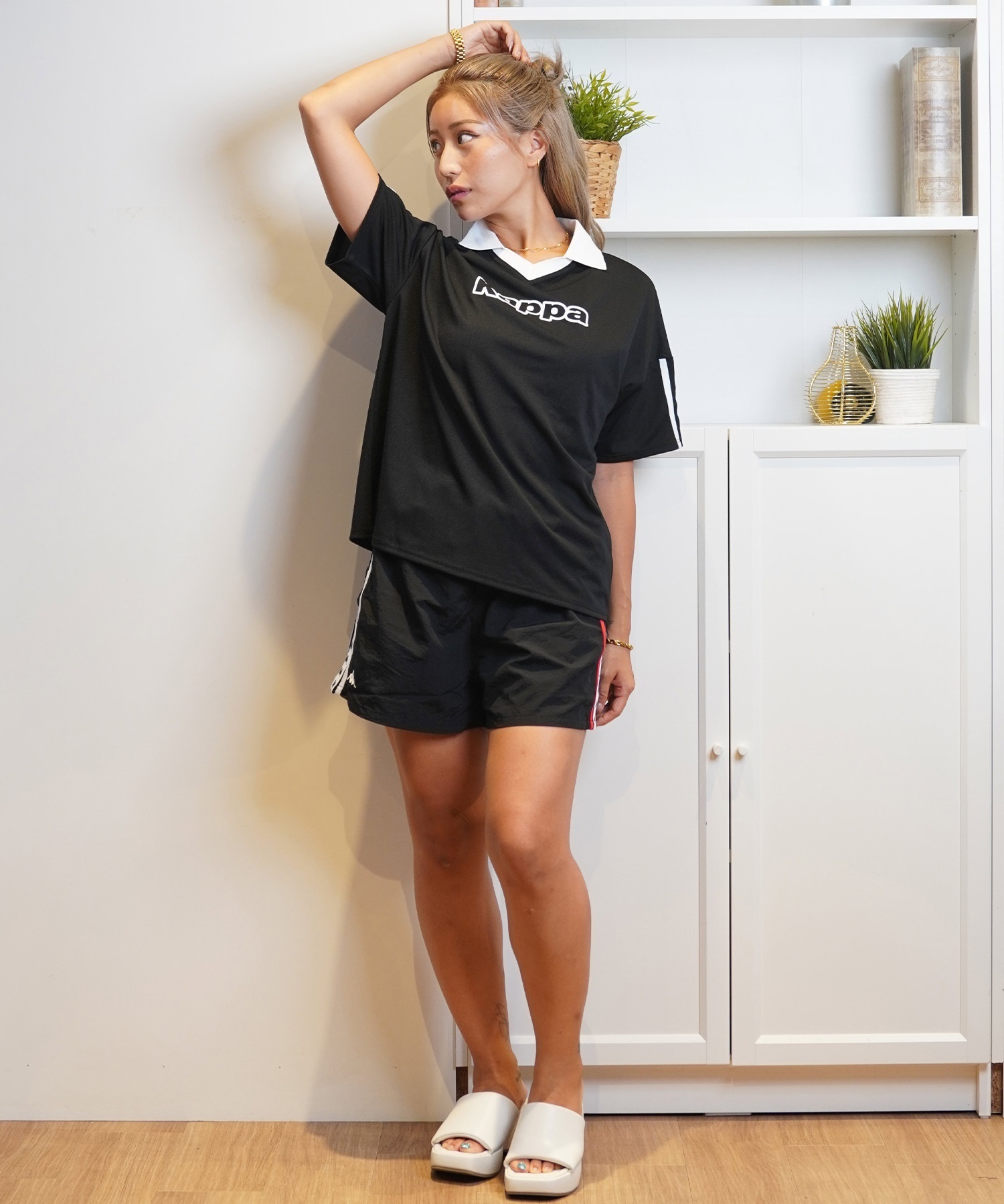 KAPPA カッパ 水着 レディース 3点セット ラッシュガード付