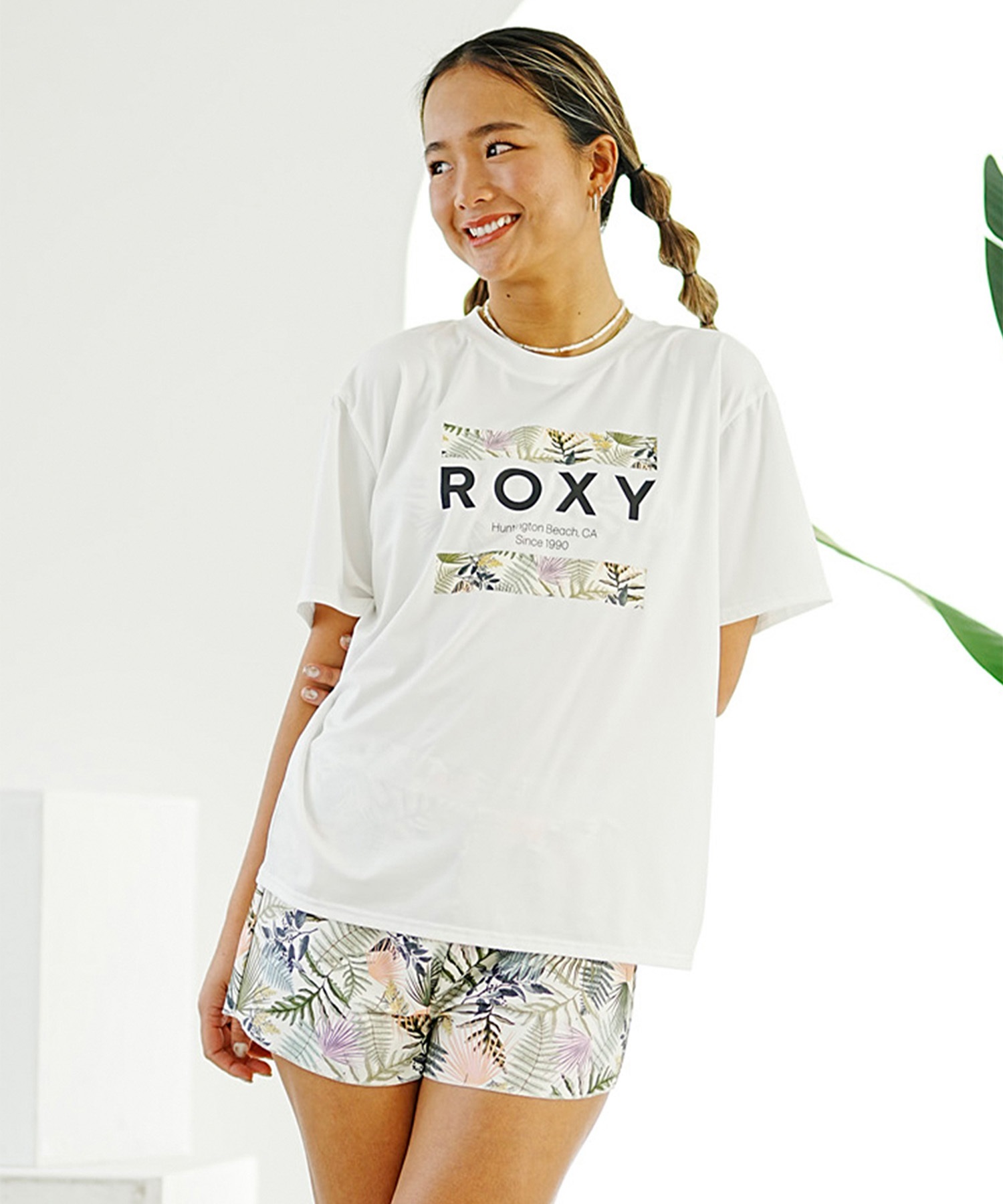 ROXY 水着 STEP/ロキシーロゴ水着3点セット レディース