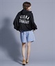 【ムラサキスポーツ別注】ALOHA SUNDAY アロハサンデー 水陸両用 無地 ショート丈バックプリントラッシュガード パーカーラッシュガード AS-MS-001(BLACK-M)