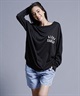 【ムラサキスポーツ別注】ALOHA SUNDAY アロハサンデー 水陸両用 無地 バックプリントロンT ラッシュガード ロングスリーブTEE AS-MS-002(BLACK-M)