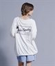 【ムラサキスポーツ別注】ALOHA SUNDAY アロハサンデー 水陸両用 無地 バックプリントロンT ラッシュガード ロングスリーブTEE AS-MS-002(BLACK-M)