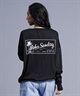 【ムラサキスポーツ別注】ALOHA SUNDAY アロハサンデー 水陸両用 無地 バックプリントロンT ラッシュガード ロングスリーブTEE AS-MS-002(BLACK-M)