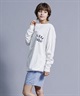 【ムラサキスポーツ別注】ALOHA SUNDAY アロハサンデー 水陸両用 無地 バックプリントロンT ラッシュガード ロングスリーブTEE AS-MS-002(BLACK-M)