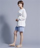 【ムラサキスポーツ別注】ALOHA SUNDAY アロハサンデー 水陸両用 無地 バックプリントロンT ラッシュガード ロングスリーブTEE AS-MS-002(BLACK-M)