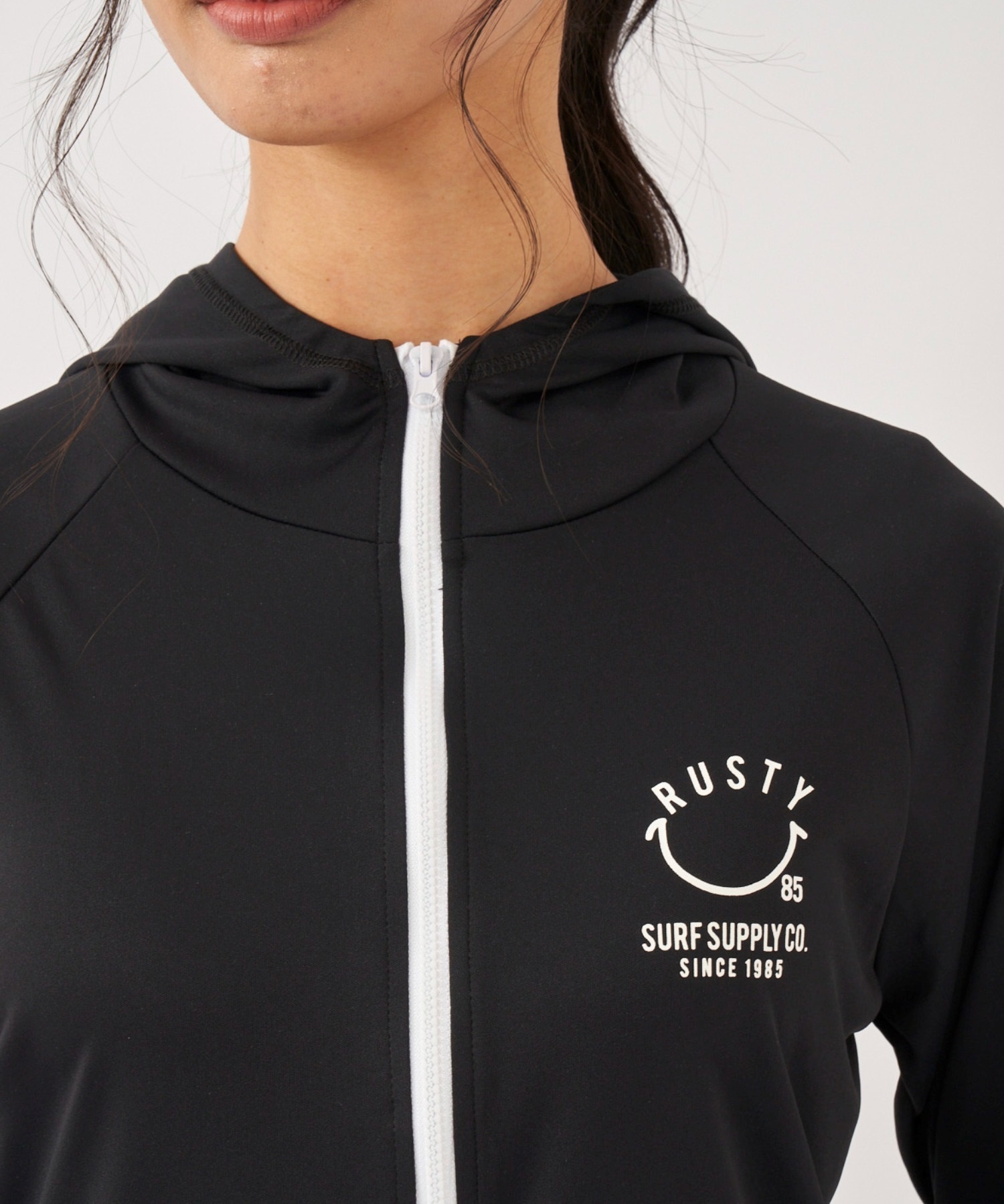 RUSTY(ラスティ)_レディース_ジップパーカー【ブラック(BLK)】_955030 楽天市場】ラスティ RUSTY スウェットパーカー レディース 釣り
