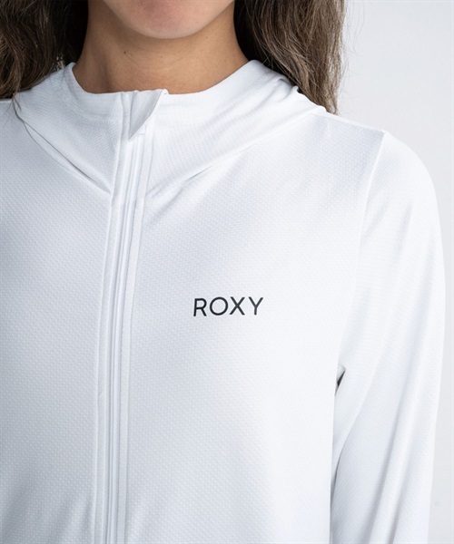 【クーポン対象】ROXY ロキシー RLY231026 レディース ラッシュガード 長袖 ジップアップ パーカー フーディー UVカット 水陸両用 ユーティリティ KX1 D28(BKBK-M)