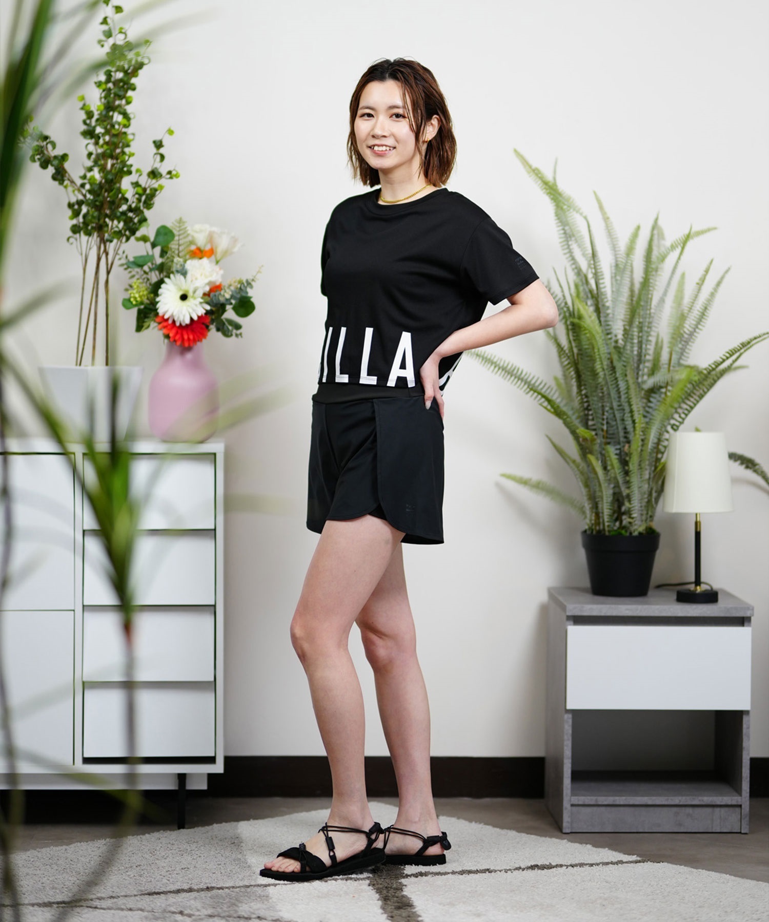 BILLABONG ビラボン ACTIVE MESH CROPPED TEE ACTIVE WEAR UVケア BE013-896 レディース UVカット 水陸両用 ユーティリティ(PJL0-M)