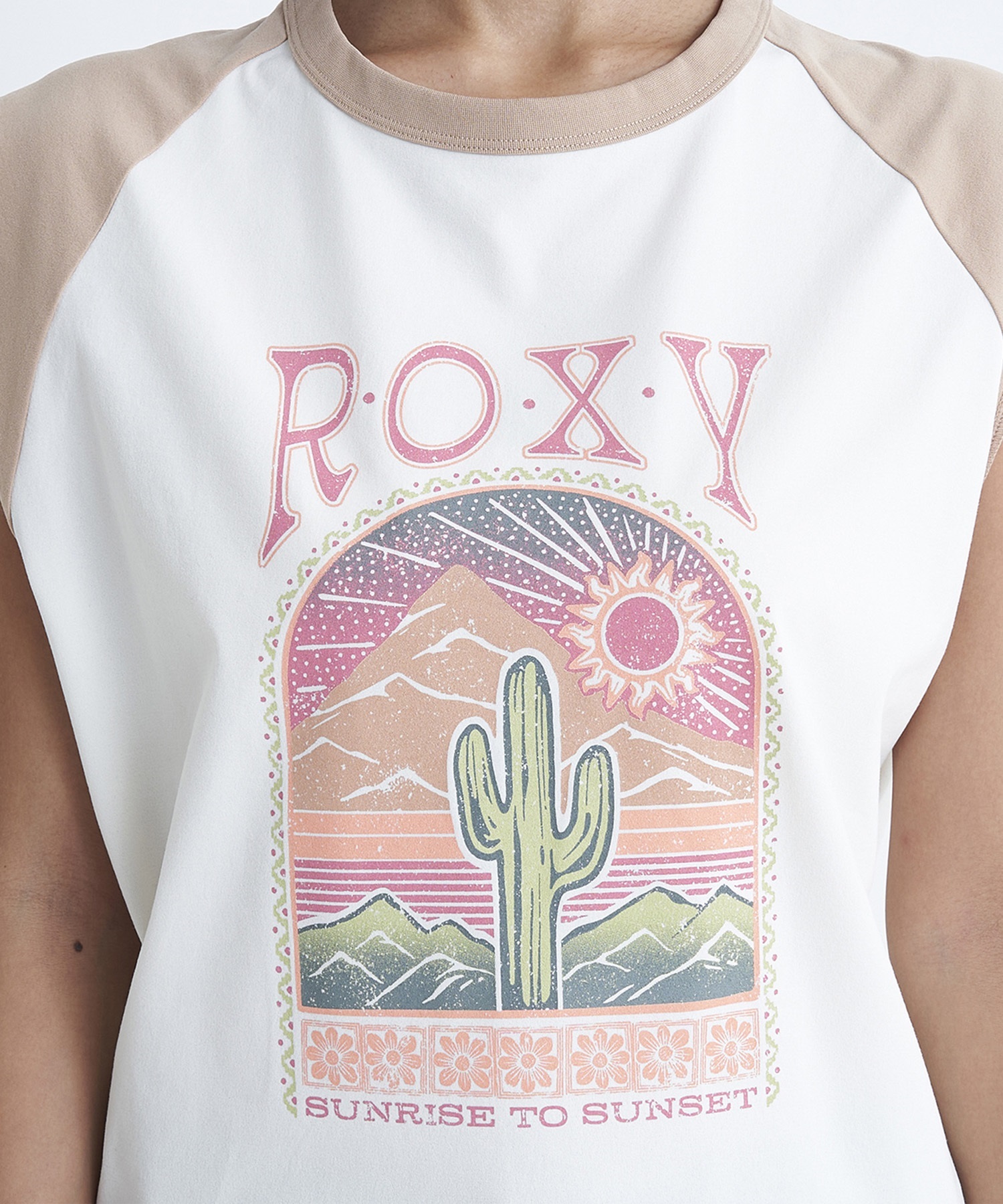 ROXY ロキシー レディース ラッシュガード タンクトップ ノースリーブTシャツ 水陸両用 ユーティリティ UVカット RLY242014(BEG-M)