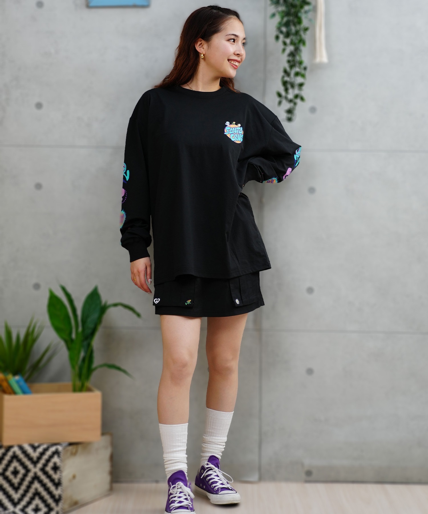 SANTACRUZ サンタクルーズ レディース ラッシュガード Tシャツ