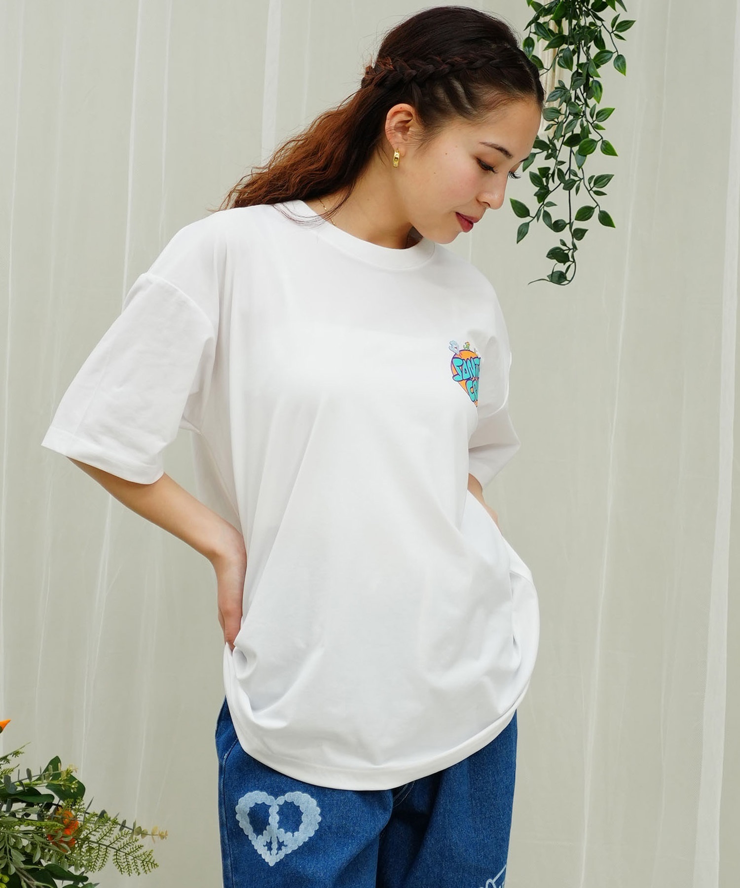 SANTACRUZ サンタクルーズ レディース ラッシュガード Tシャツ 半袖