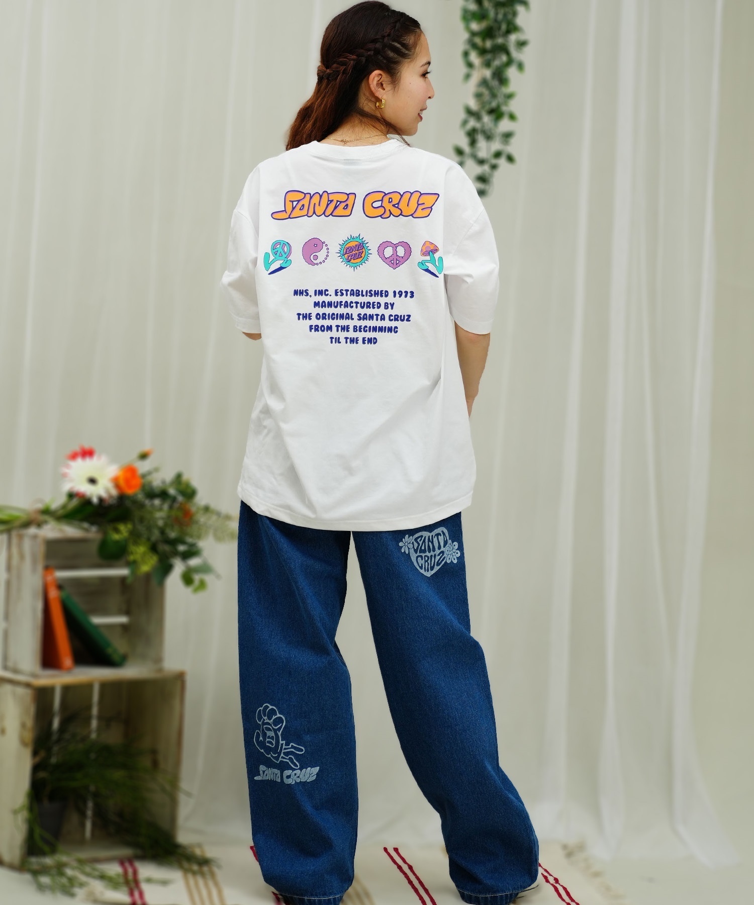 SANTACRUZ サンタクルーズ レディース ラッシュガード Tシャツ 半袖