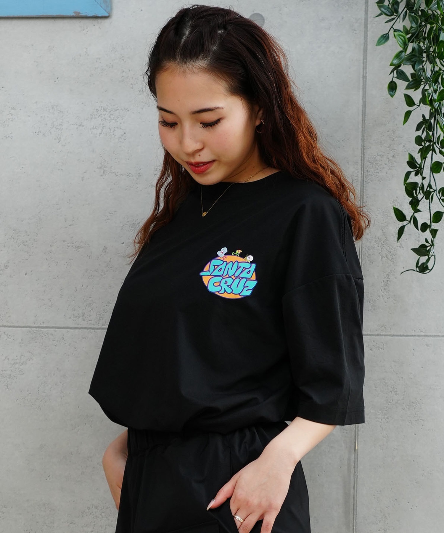 SANTACRUZ サンタクルーズ レディース ラッシュガード Tシャツ 半袖