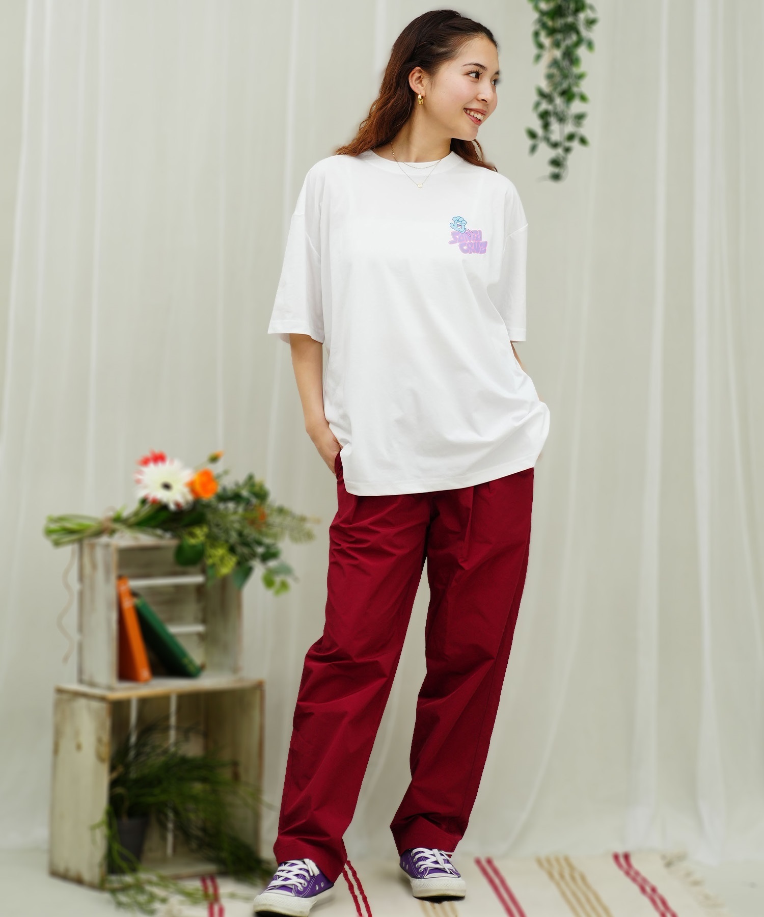 SANTACRUZ サンタクルーズ レディース ラッシュガード Tシャツ 半袖
